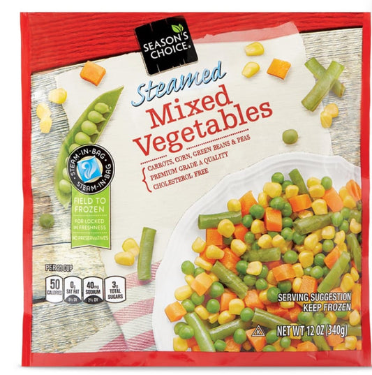 Seasons Choice Steamed Frozen Mixed Vegetables