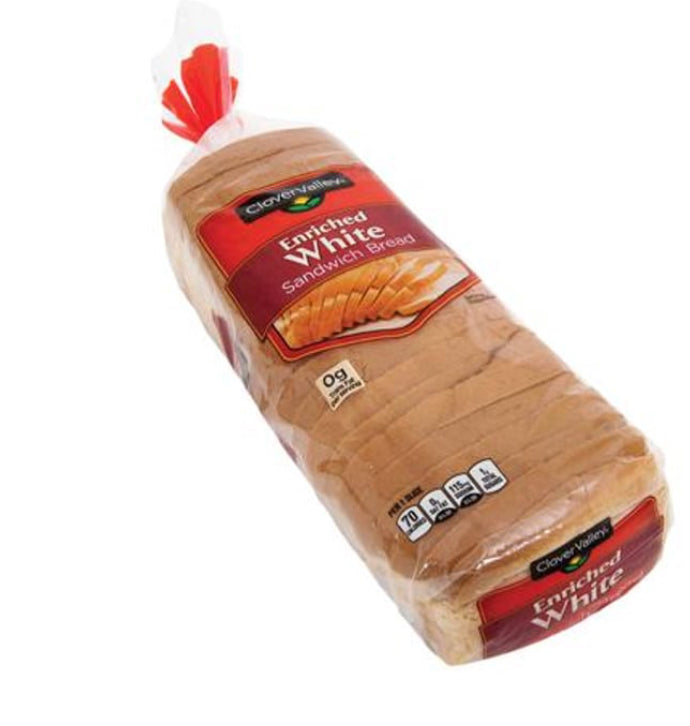 Clover Valley Enriched White Sandwich Bread (20oz)