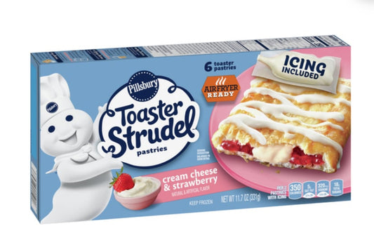 Toaster Strudel Cream Cheese and Strawberry with icing 6ct