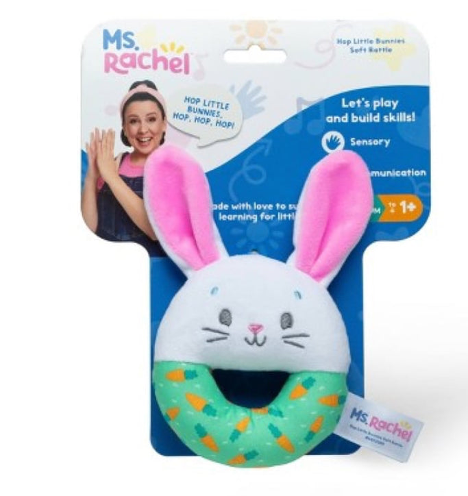 Ms.Rachel Hot Little Bunny Soft Rattle