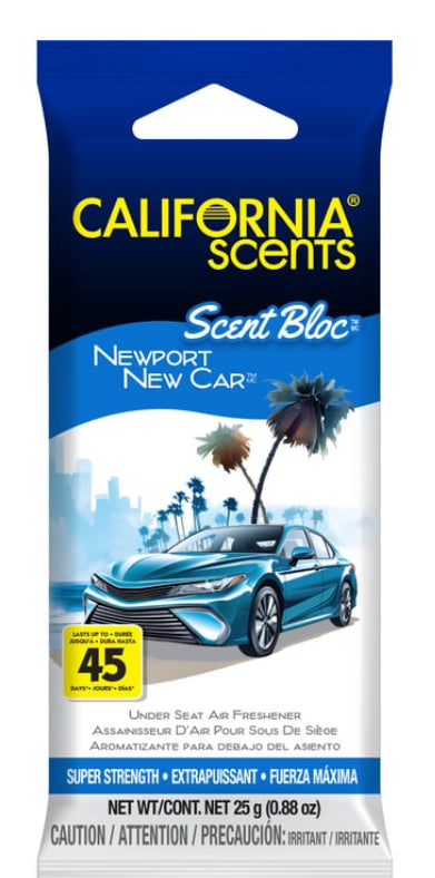 California Scents Scent Bloc Newport New Car Air Freshener