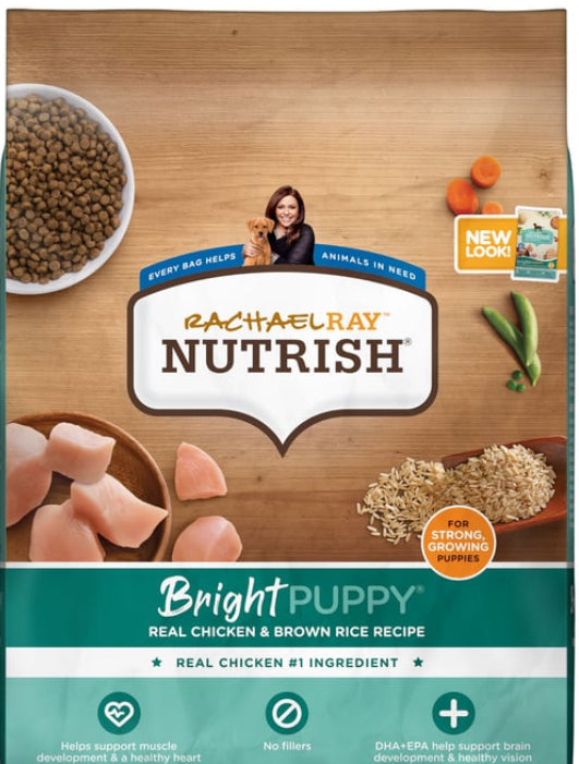 Rachael Ray Nutrish Bright Puppy Food Natural Chicken and Brown Rice Recipe