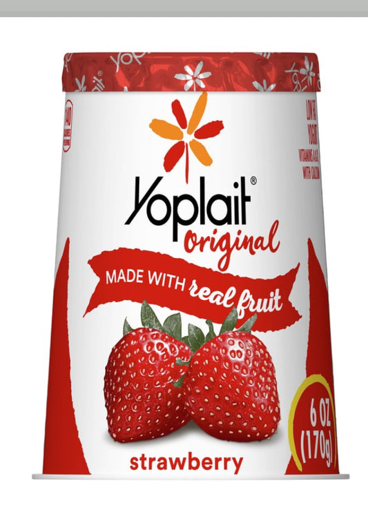 Yoplait Low Fat Original Strawberry Yogurt Cup