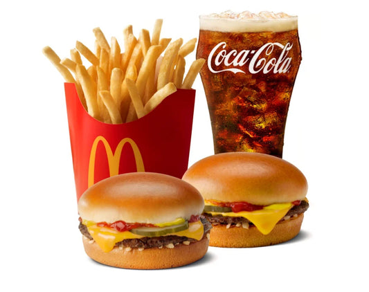 McDonald’s Two CheeseBurger Meal.