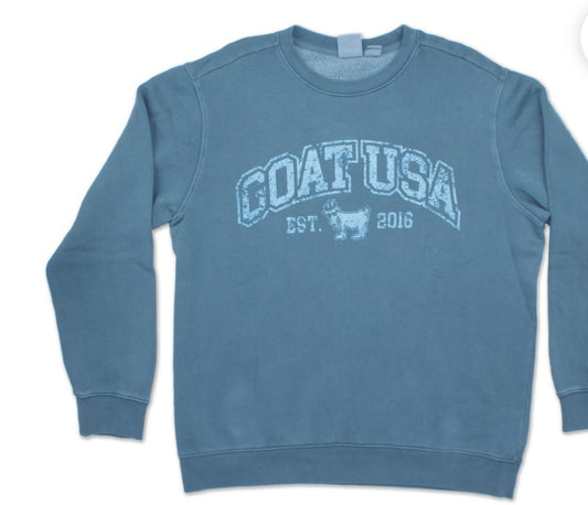 Goat USA SweatShirt Linden CrewNeck Adult