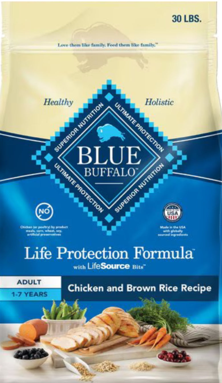 Blue Buffalo Life Protection Adult Dog Food 30lb