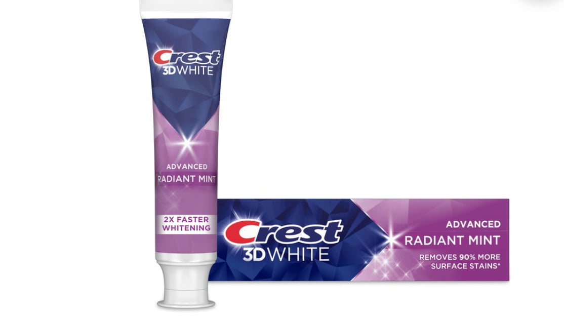 Crest 3D White Advanced Radiant Mint Teeth Whitening Toothpaste